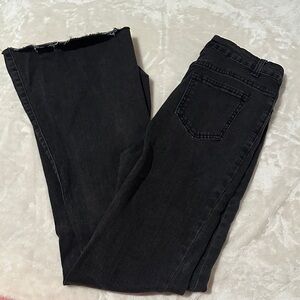 SHEIN Black Flare & Wide Leg Jeans